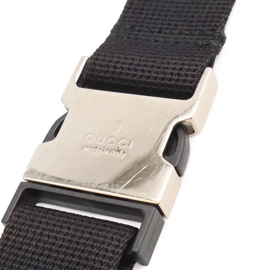 GUCCI グッチ グッチシマ ボディバッグ ウエストバッグ ウエストポーチ ヒップバッグ ラバーコーティングレザー ブラック 黒 | GUCCI | 08