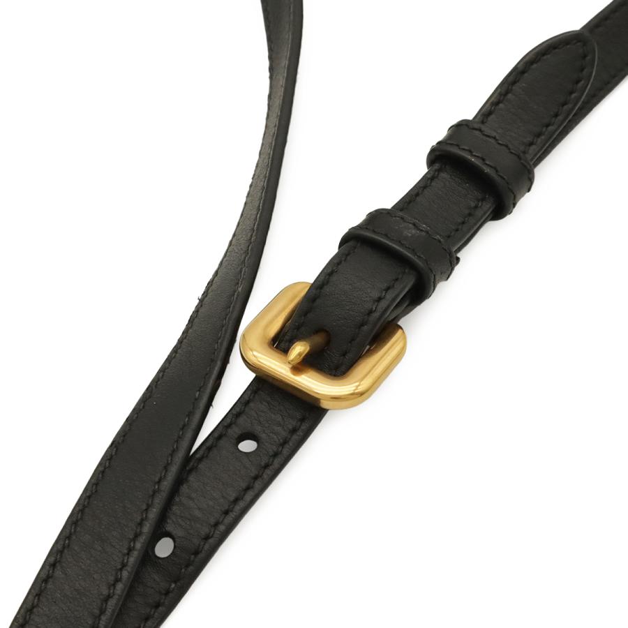 PRADA プラダ ショルダーバッグ ポシェット 2WAY クラッチバッグ ナイロン レザー NERO 黒 ブラック ゴールド金具 1BH046 | PRADA | 03