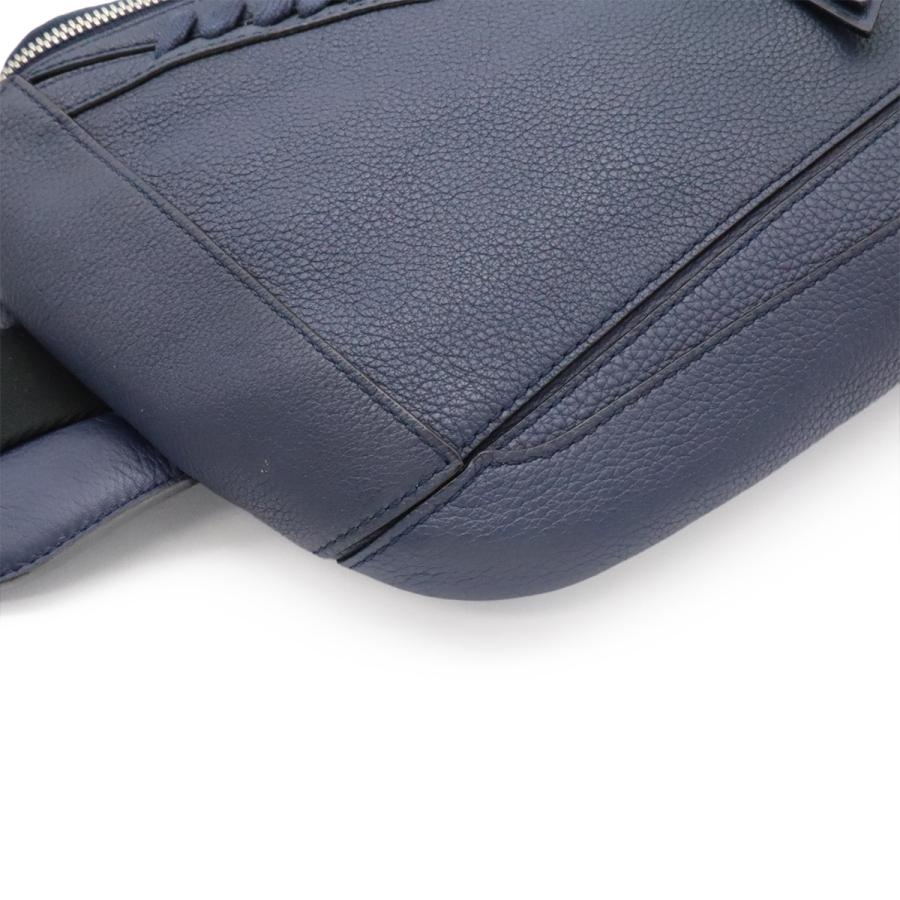 LOEWE ロエベ パズルバッグ アナグラム スリングバッグ ボディバッグ ショルダーバッグ 斜め掛け レザー ネイビー 紺 シルバー金具 | LOEWE | 02