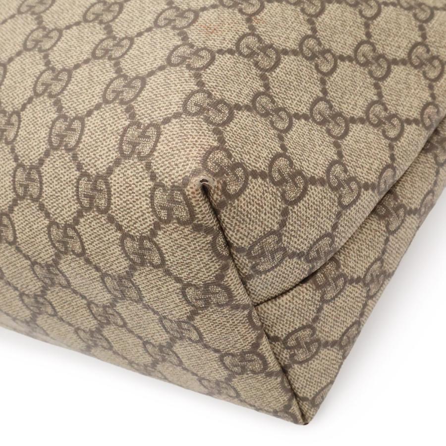 GUCCI グッチ GGスプリーム GGプラス トートバッグ ショルダーバッグ セミショルダー PVC レザー カーキベージュ ダークブラウン 211137 | GUCCI | 02