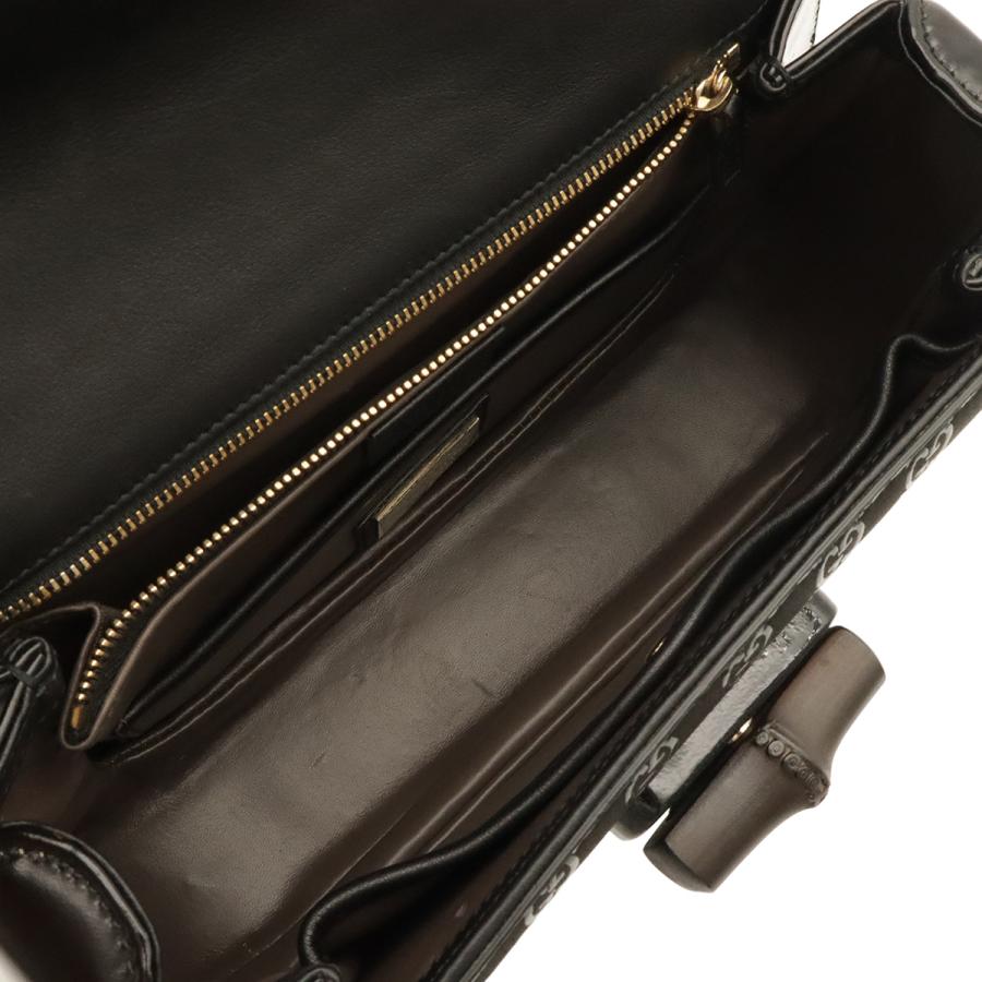 GUCCI グッチ ニューバンブー 甲州印伝 ハンドバッグ 2WAY ショルダーバッグ レザー ブラック 黒 ゴールド金具 伊勢丹新宿店限定 263959 | GUCCI | 05