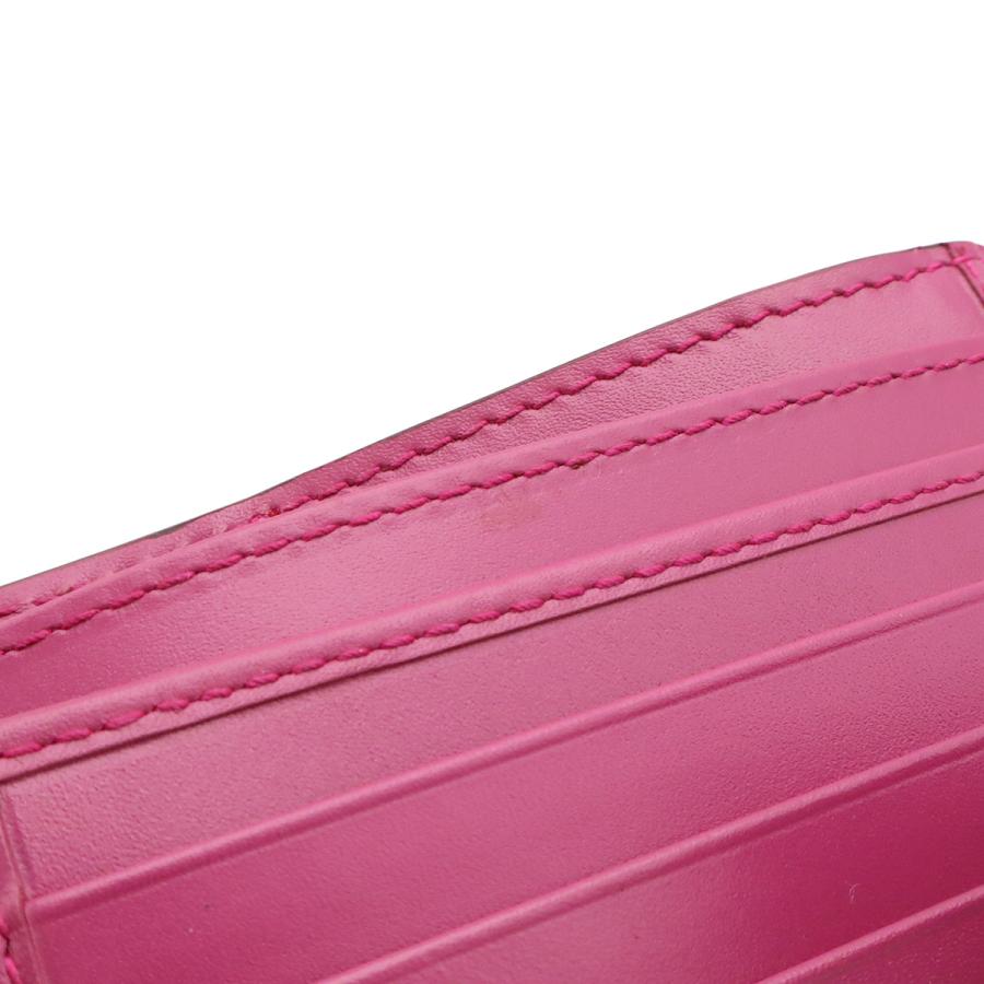 GUCCI グッチ BOWY ボウイ リボンモチーフ グッチシマ Wホック財布 ダブルホック財布 レザー パープルピンク系 ゴールド金具 | GUCCI | 05