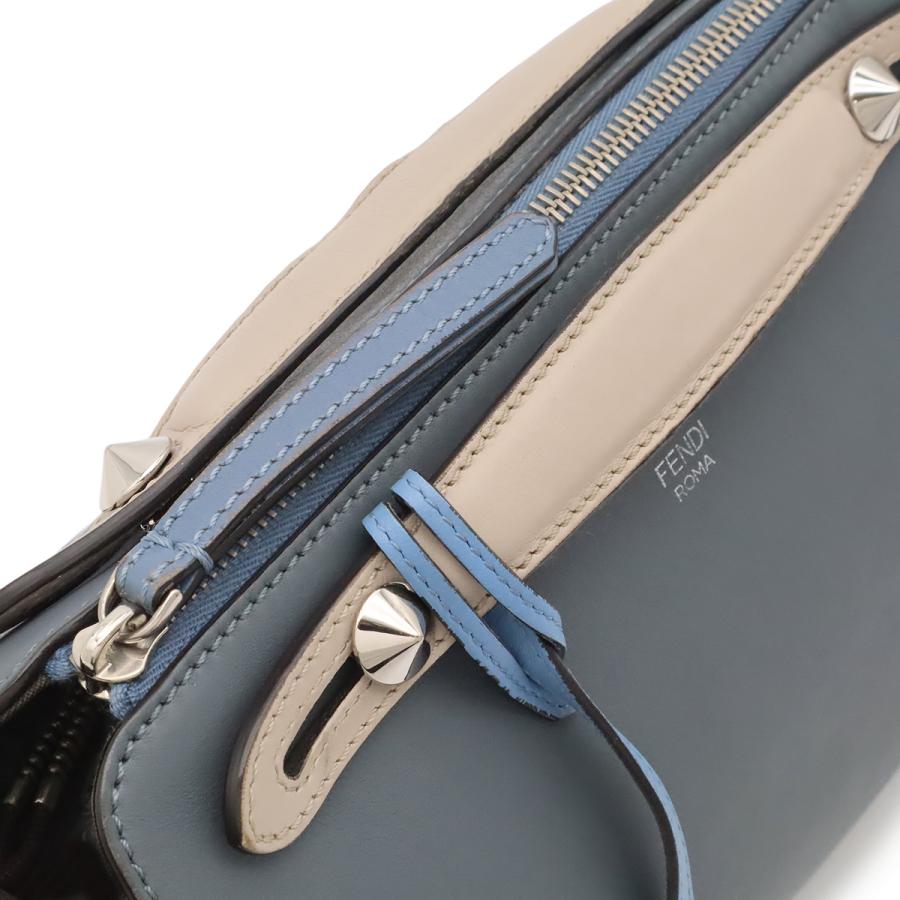 FENDI フェンディ BY THE WAY バイザウェイ ミディアム ハンドバッグ 2WAYショルダーバッグ トリコロール レザー ブルーグレー | FENDI | 04