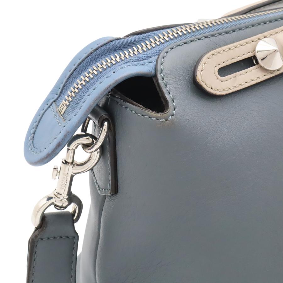 FENDI フェンディ BY THE WAY バイザウェイ ミディアム ハンドバッグ 2WAYショルダーバッグ トリコロール レザー ブルーグレー | FENDI | 07