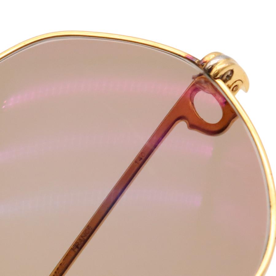 Cartier カルティエ トリニティ サングラス アイウェア ティアドロップ ツーブリッジ ダブルブリッジ ライトブラウンレンズ ゴールド金具 | Cartier | 08