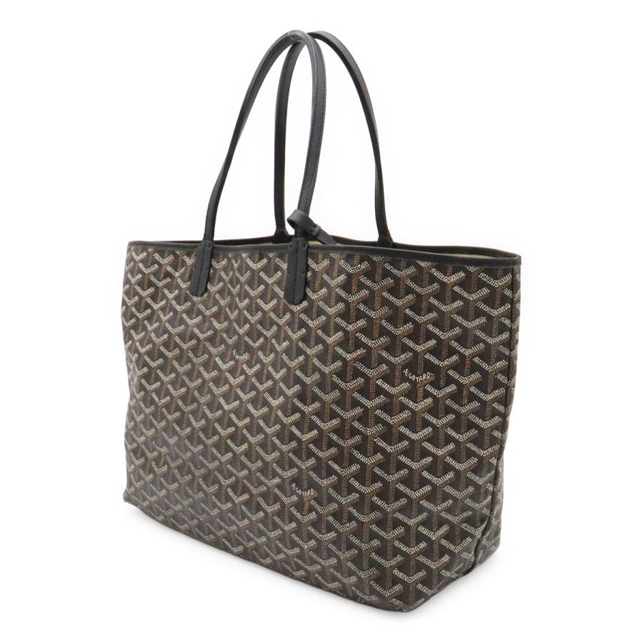 GOYARD ゴヤール サンルイPM トートバッグ ショルダーバッグ コーティングキャンバス PVC レザー ブラック 黒 ホワイト 白 ポーチ付き | GOYARD | 01