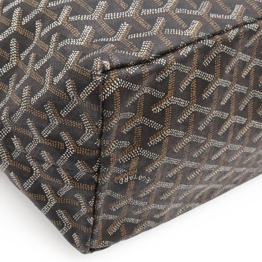 GOYARD ゴヤール サンルイPM トートバッグ ショルダーバッグ コーティングキャンバス PVC レザー ブラック 黒 ホワイト 白 ポーチ付き | GOYARD | 02