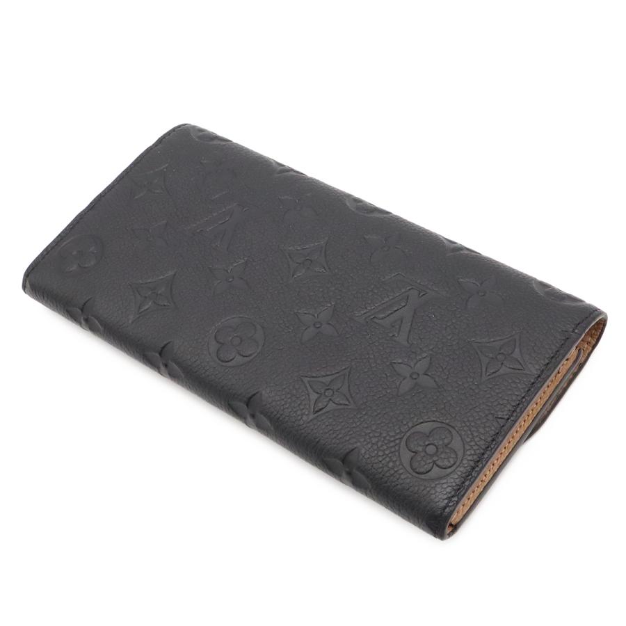 LOUIS VUITTON ルイ ヴィトン モノグラムアンプラント ポルトフォイユ エミリー 2つ折長財布 二つ折り ノワール 黒 ブラック ネーム入り | LOUIS VUITTON | 01