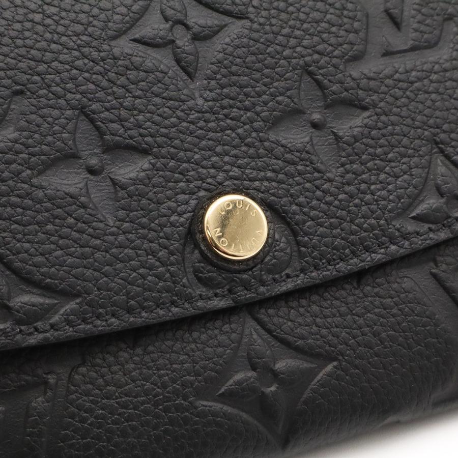 LOUIS VUITTON ルイ ヴィトン モノグラムアンプラント ポルトフォイユ エミリー 2つ折長財布 二つ折り ノワール 黒 ブラック ネーム入り | LOUIS VUITTON | 03