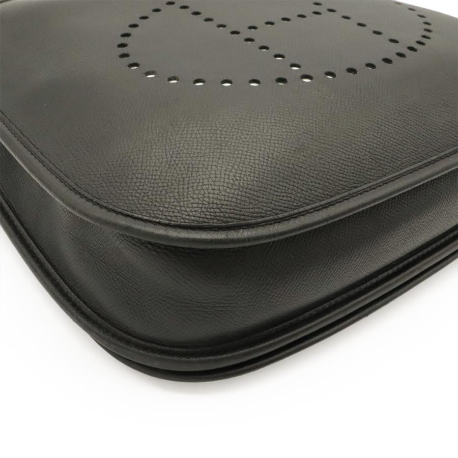 HERMES エルメス エヴリン エブリン 3 III PM ショルダーバッグ 斜め掛け ヴォーエプソン レザー ブラック 黒 シルバー金具 □L刻印 | HERMES | 02