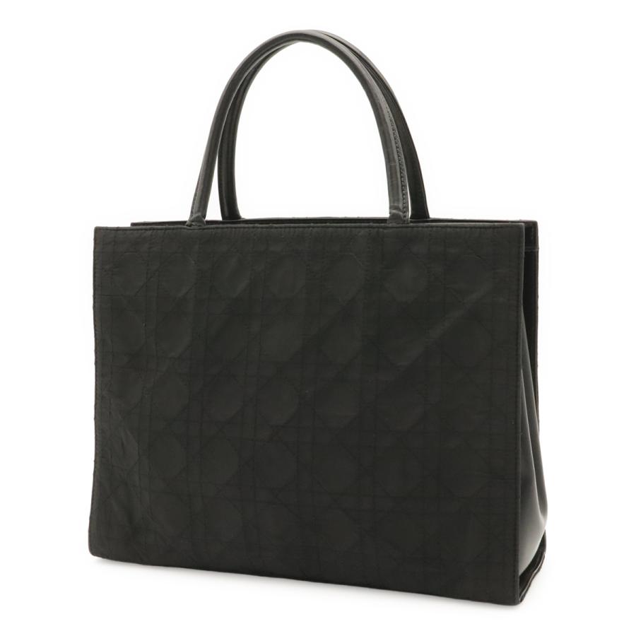 Christian Dior クリスチャン ディオール レディディオール カナージュ ハンドバッグ トートバッグ ナイロン レザー ブラック 黒 | Christian Dior | 01