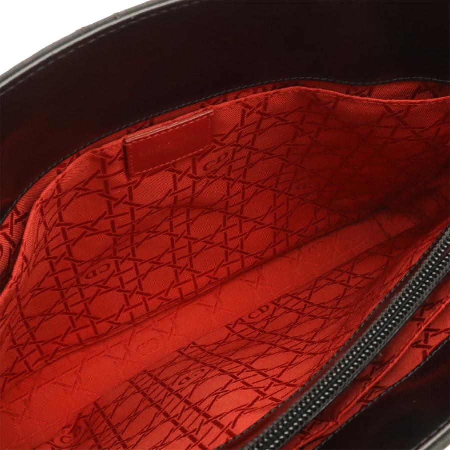 Christian Dior クリスチャン ディオール レディディオール カナージュ ハンドバッグ トートバッグ ナイロン レザー ブラック 黒 | Christian Dior | 07