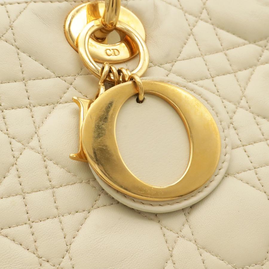 Christian Dior クリスチャン ディオール レディディオール カナージュ ハンドバッグ 2WAY ショルダーバッグ レザー クリーム | Christian Dior | 03