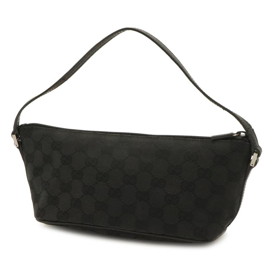 GUCCI グッチ GGキャンバス アクセサリーポーチ サブバッグ ハンドバッグ パーティーバッグ ブラック 黒 シルバー金具 07198 | GUCCI | 01