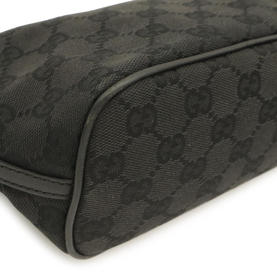 GUCCI グッチ GGキャンバス アクセサリーポーチ サブバッグ ハンドバッグ パーティーバッグ ブラック 黒 シルバー金具 07198 | GUCCI | 02