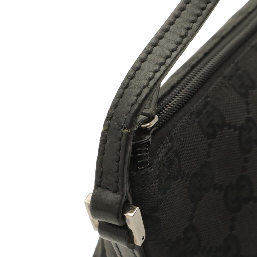 GUCCI グッチ GGキャンバス アクセサリーポーチ サブバッグ ハンドバッグ パーティーバッグ ブラック 黒 シルバー金具 07198 | GUCCI | 05