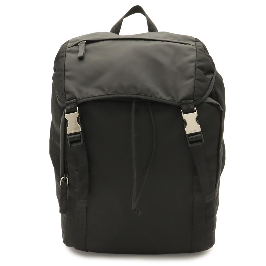 PRADA プラダ バックパック リュックサック ショルダーバッグ ナイロン レザー NERO ブラック シルバー金具 2VZ062 | PRADA