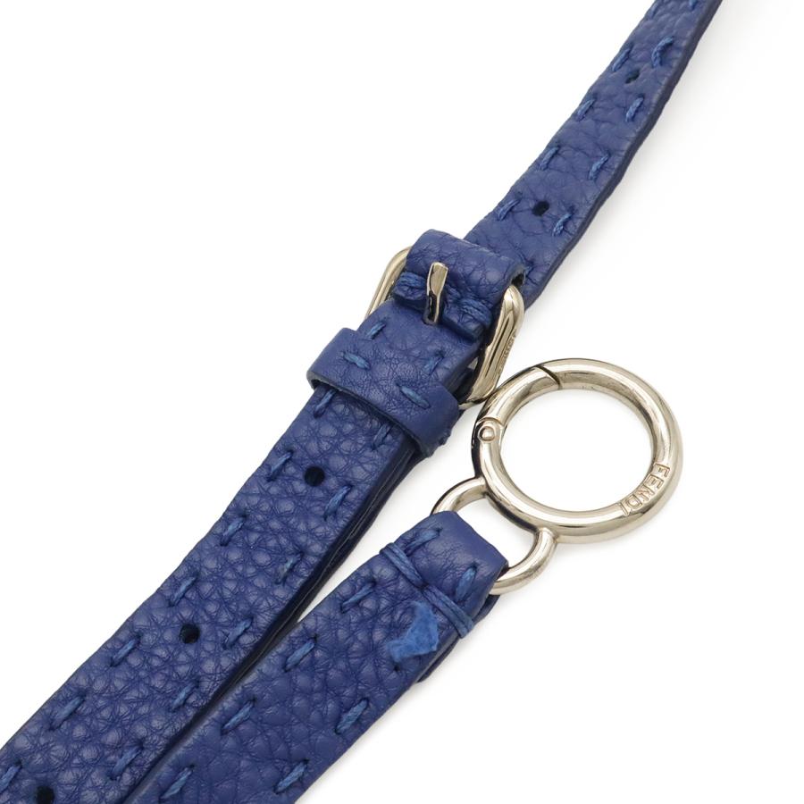 FENDI フェンディ セレリア ピーカブー レギュラー ハンドバッグ トートバッグ 2WAY ショルダーバッグ レザー ブルー 青 シルバー金具 | FENDI | 03