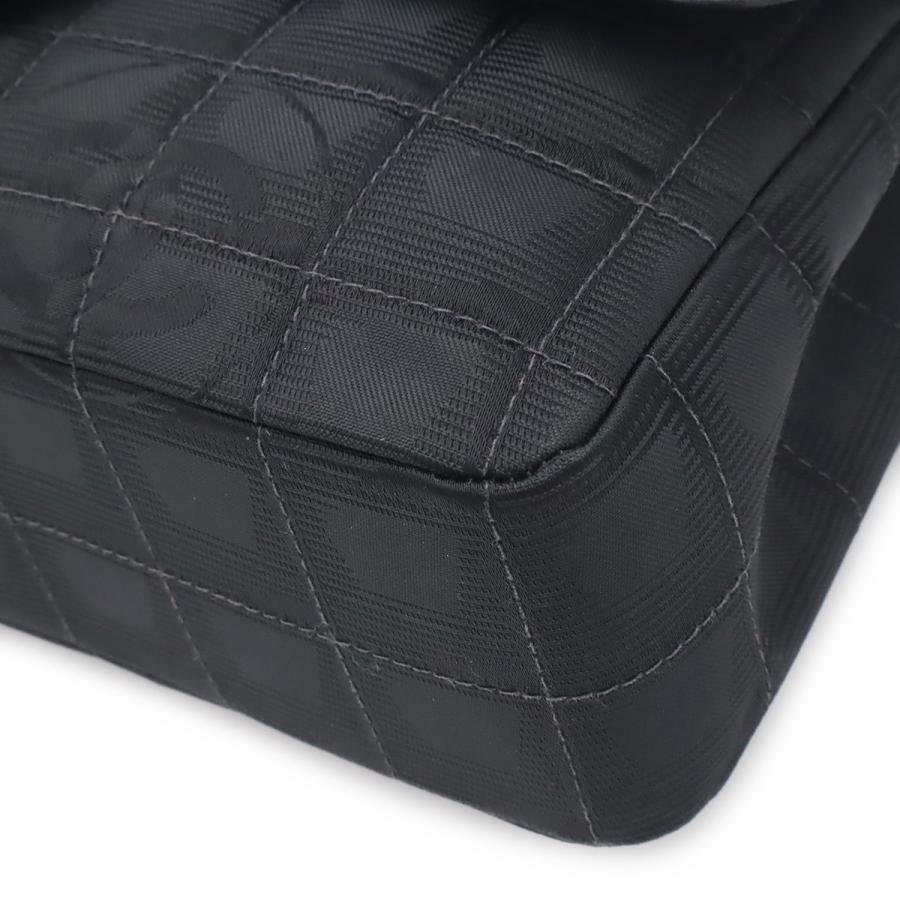 CHANEL シャネル ニュートラベルライン チェーンバッグ ショルダーバッグ 2WAY ナイロンジャガード レザー ブラック 黒 A15285 | CHANEL | 02
