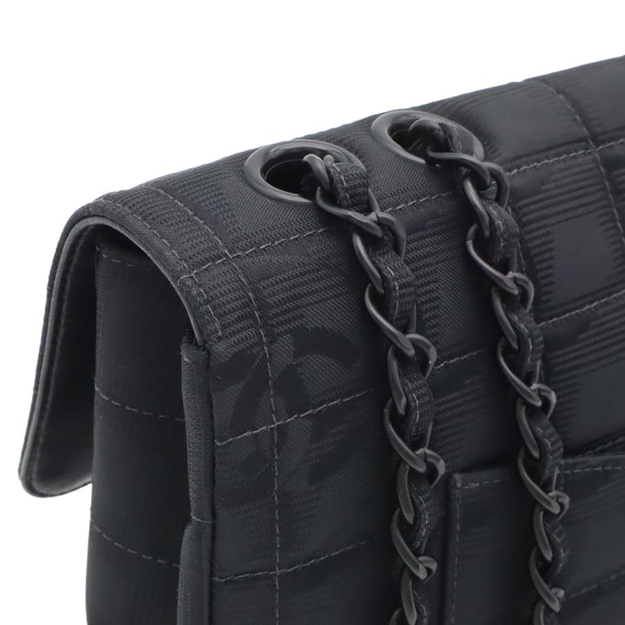 CHANEL シャネル ニュートラベルライン チェーンバッグ ショルダーバッグ 2WAY ナイロンジャガード レザー ブラック 黒 A15285 | CHANEL | 03