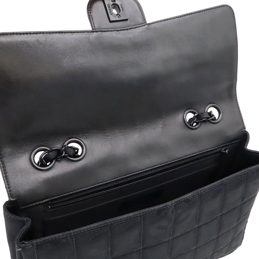 CHANEL シャネル ニュートラベルライン チェーンバッグ ショルダーバッグ 2WAY ナイロンジャガード レザー ブラック 黒 A15285 | CHANEL | 05