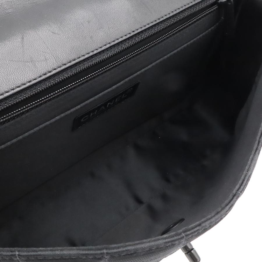 CHANEL シャネル ニュートラベルライン チェーンバッグ ショルダーバッグ 2WAY ナイロンジャガード レザー ブラック 黒 A15285 | CHANEL | 06