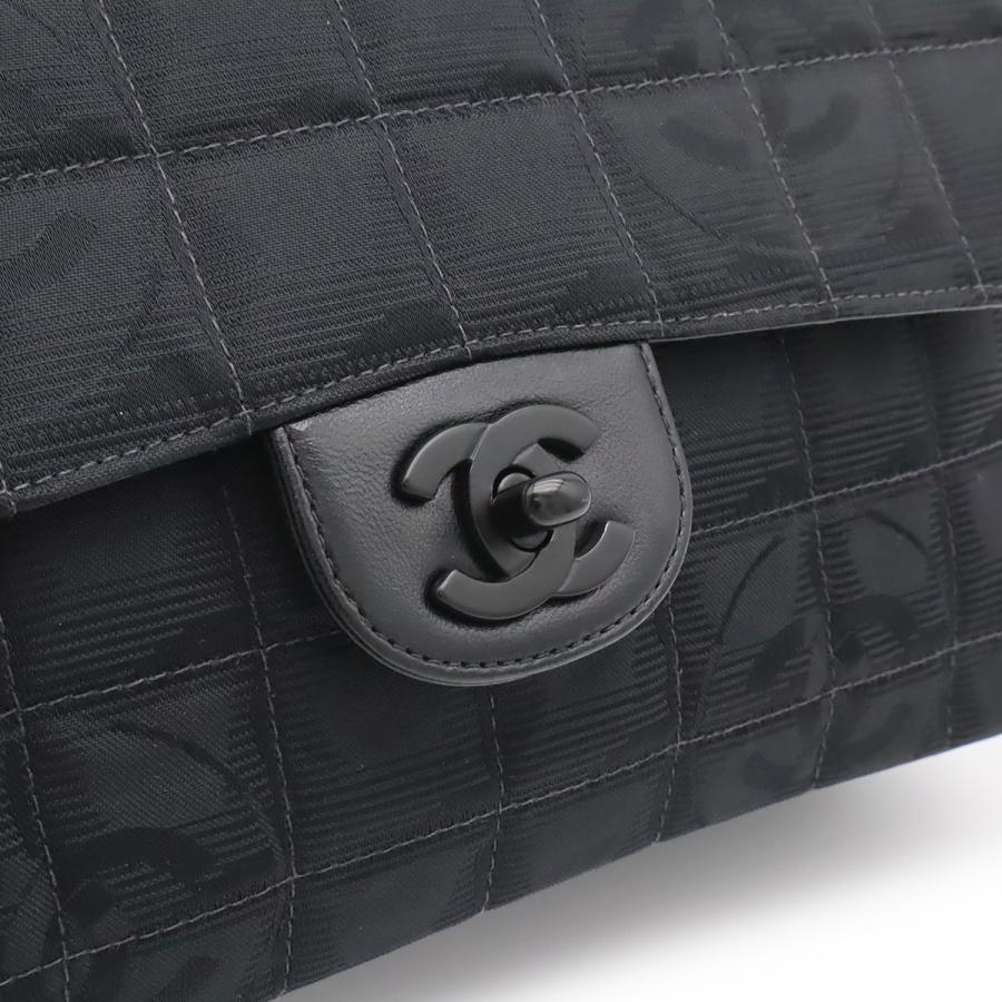 CHANEL シャネル ニュートラベルライン チェーンバッグ ショルダーバッグ 2WAY ナイロンジャガード レザー ブラック 黒 A15285 | CHANEL | 07