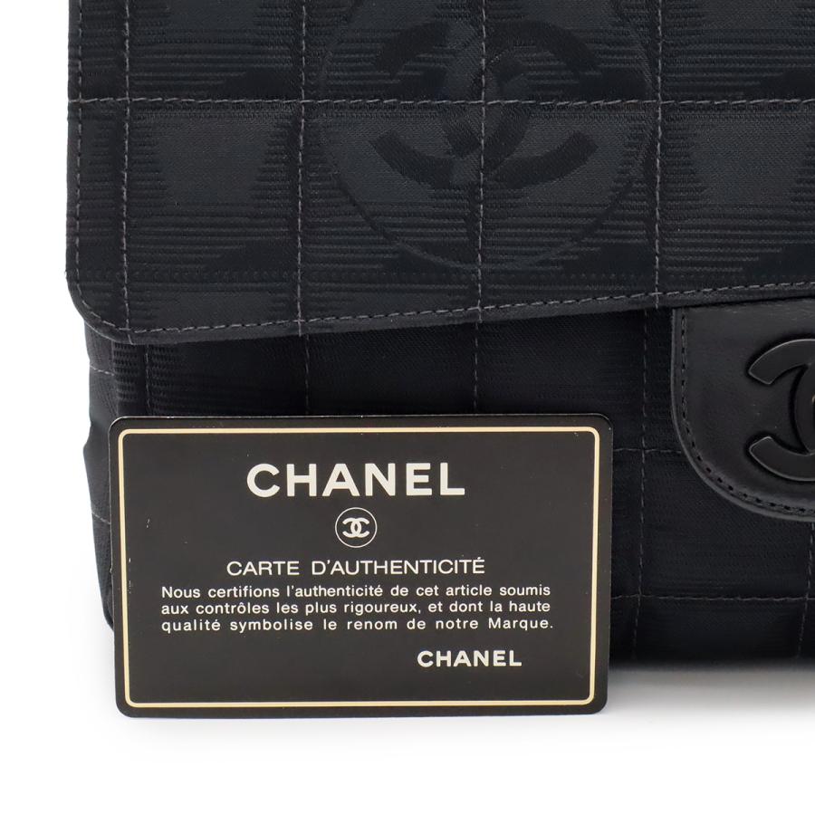 CHANEL シャネル ニュートラベルライン チェーンバッグ ショルダーバッグ 2WAY ナイロンジャガード レザー ブラック 黒 A15285 | CHANEL | 08
