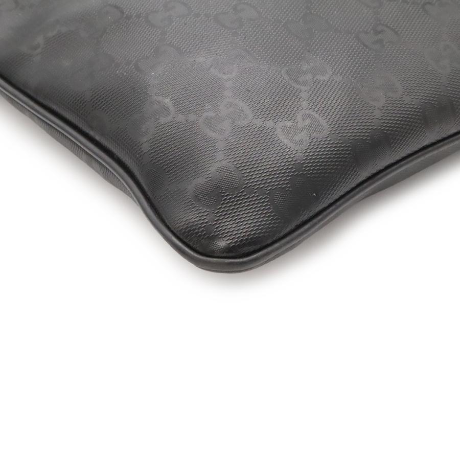 GUCCI グッチ GGインプリメ ショルダーバッグ ポシェット サコッシュ 斜め掛け PVC レザー ブラック 黒 シルバー金具 201538 | GUCCI | 03