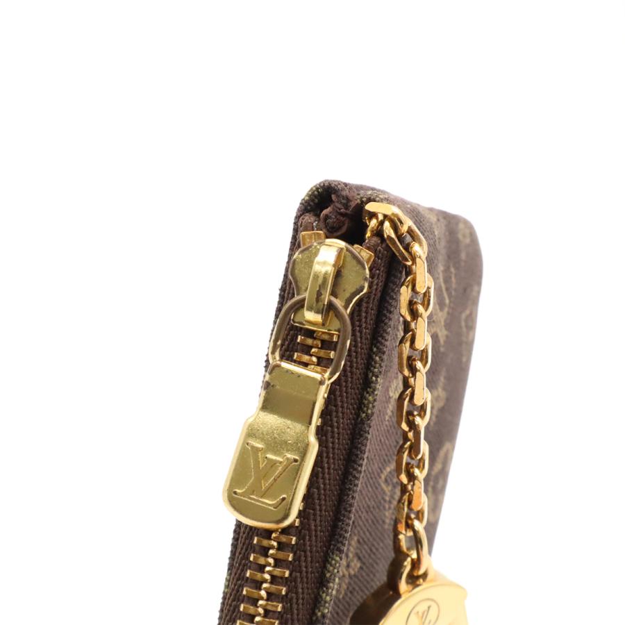 LOUIS VUITTON ルイ ヴィトン モノグラムミニラン ポシェット クレ コインケース 小銭入れ エベヌ ダークブラウン キーフック付き M95230 | LOUIS VUITTON | 03