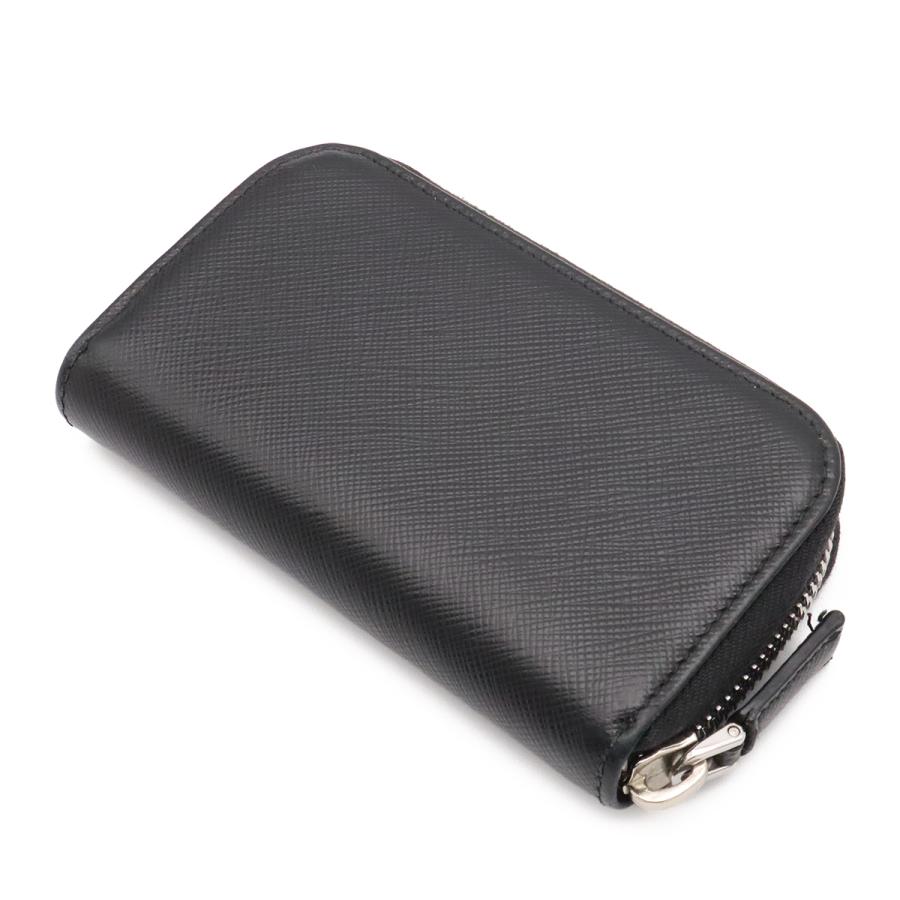 PRADA プラダ SAFFIANO サフィアーノ キーケース 6連 ラウンドファスナー レザー NERO 黒 ブラック シルバー金具 国内アウトレット購入品 | PRADA | 01