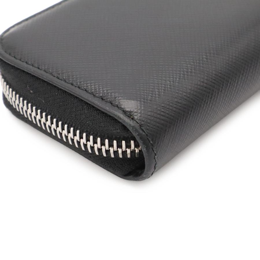 PRADA プラダ SAFFIANO サフィアーノ キーケース 6連 ラウンドファスナー レザー NERO 黒 ブラック シルバー金具 国内アウトレット購入品 | PRADA | 02