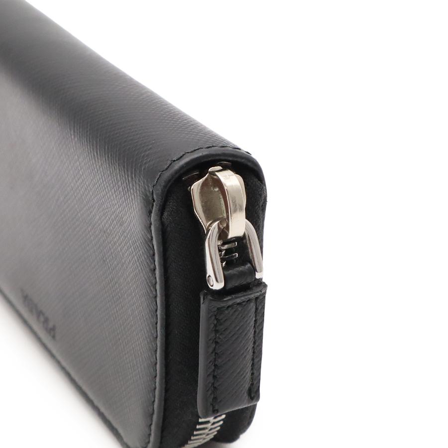 PRADA プラダ SAFFIANO サフィアーノ キーケース 6連 ラウンドファスナー レザー NERO 黒 ブラック シルバー金具 国内アウトレット購入品 | PRADA | 03