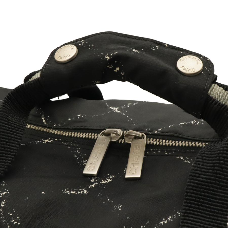 CHANEL シャネル トラベルライン ボストンバッグ トラベルバッグ 旅行カバン ナイロン ブラック 黒 レッド 赤 | CHANEL | 04