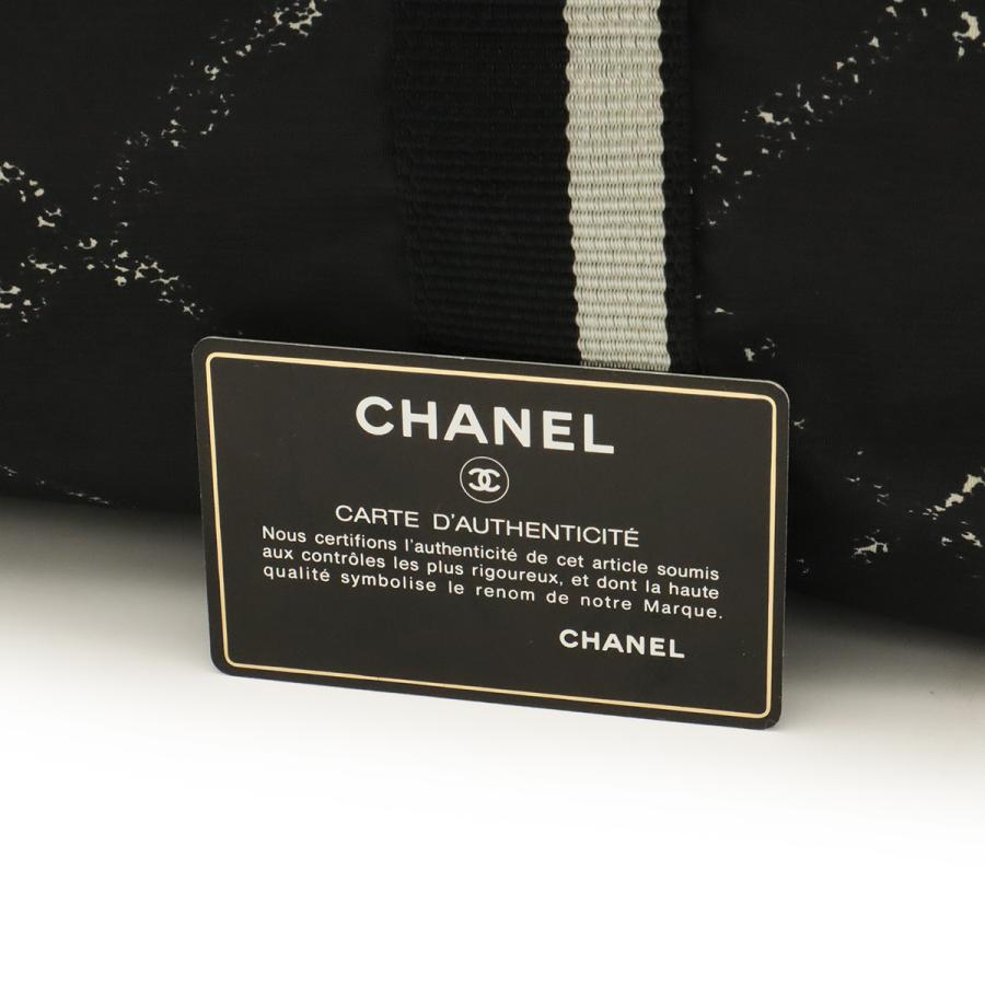 CHANEL シャネル トラベルライン ボストンバッグ トラベルバッグ 旅行カバン ナイロン ブラック 黒 レッド 赤 | CHANEL | 08