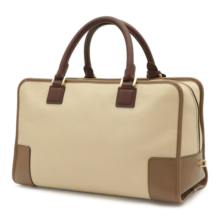LOEWE ロエベ アマソナ36 アナグラム ハンドバッグ ミニボストンバッグ トリコロール レザー ベージュ モカブラウン ボルドー | LOEWE | 01