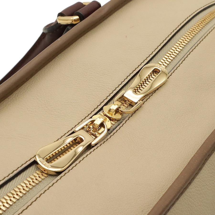 LOEWE ロエベ アマソナ36 アナグラム ハンドバッグ ミニボストンバッグ トリコロール レザー ベージュ モカブラウン ボルドー | LOEWE | 05