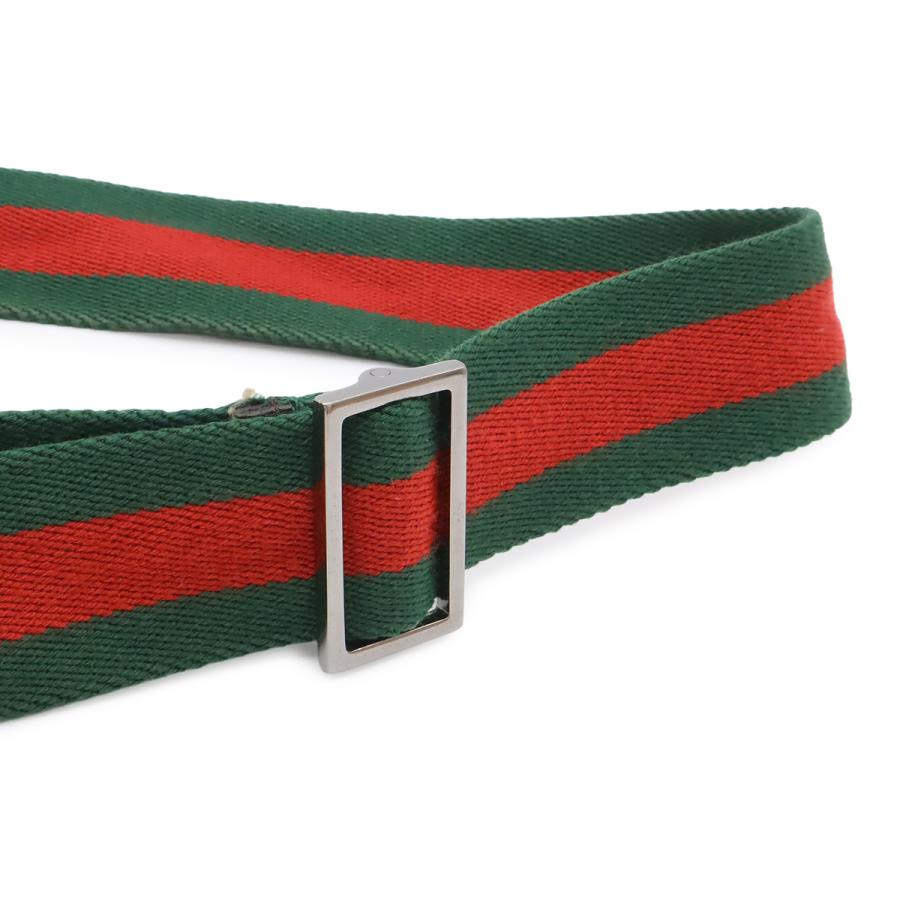 GUCCI グッチ GGキャンバス シェリーライン ショルダーバッグ 斜め掛け レザー カーキベージュ 茶 ダークブラウン グリーン レッド | GUCCI | 03