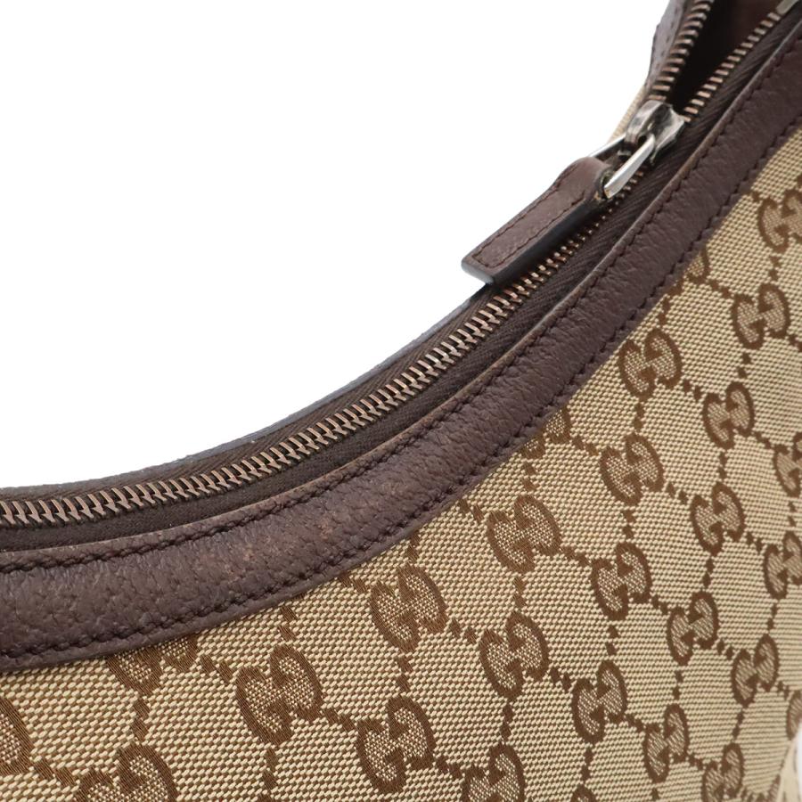 GUCCI グッチ GGキャンバス シェリーライン ショルダーバッグ 斜め掛け レザー カーキベージュ 茶 ダークブラウン グリーン レッド | GUCCI | 07