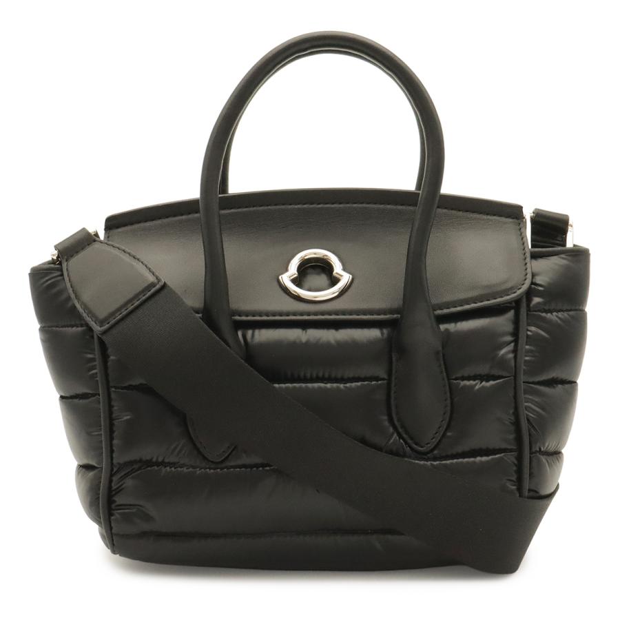 MONCLER モンクレール EVERA PM BORSA ハンドバッグ ミニバッグ 2WAY ショルダーバッグ ナイロン レザー ブラック 黒 C209A3011500 019AB | MONCLER