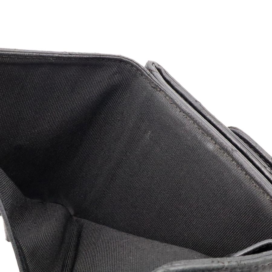 CHANEL シャネル マトラッセ ココマーク 2つ折財布 二つ折り Wホック財布 ダブルホック ラムスキン レザー ブラック 黒 シルバー金具 | CHANEL | 05