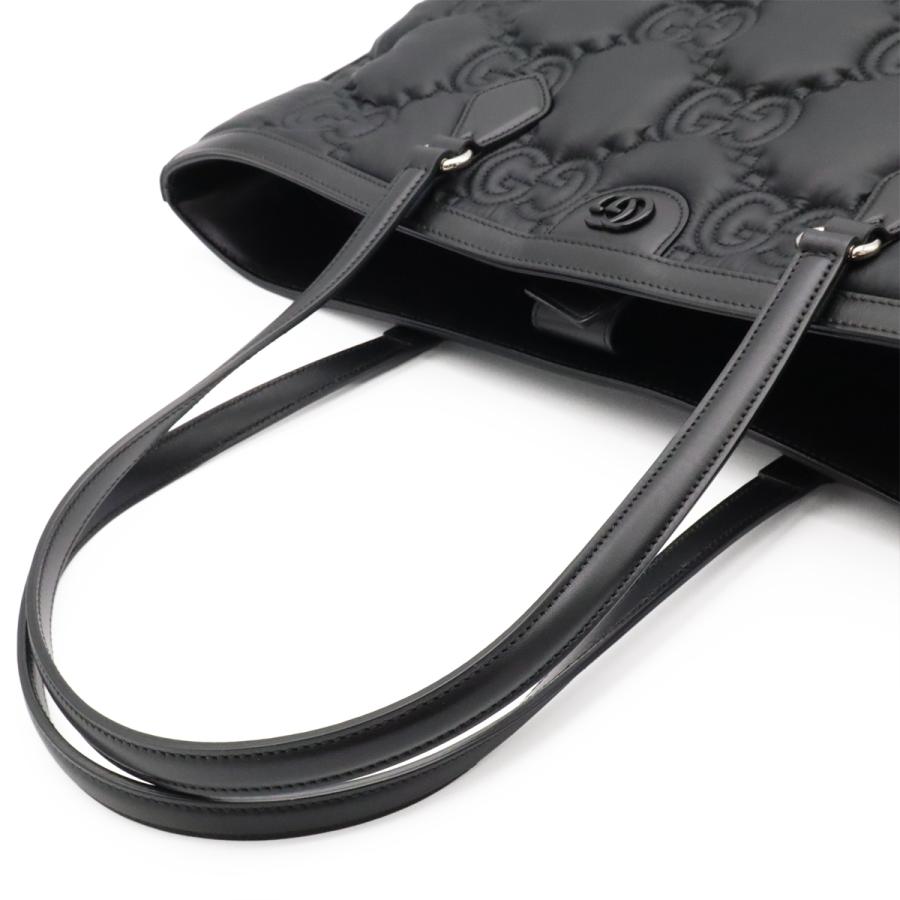 GUCCI グッチ GGマトラッセ トートバッグ ラージトート ショルダーバッグ セミショルダー ナイロン レザー ブラック 黒 631685 | GUCCI | 04
