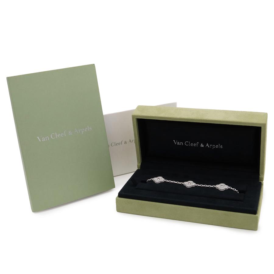 Van Cleef & Arpels ヴァン クリーフ & アーペル ヴィンテージアルハンブラ ブレスレット 5モチーフ K18WG D2.41ct VCARA41500 | Van Cleef ＆ Arpels | 05