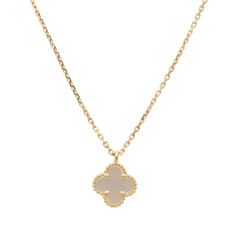 Van Cleef & Arpels ヴァン クリーフ & アーペル VCA スウィートアルハンブラ ペンダント ネックレス K18YG マザーオブパール VCARF69100 | Van Cleef ＆ Arpels