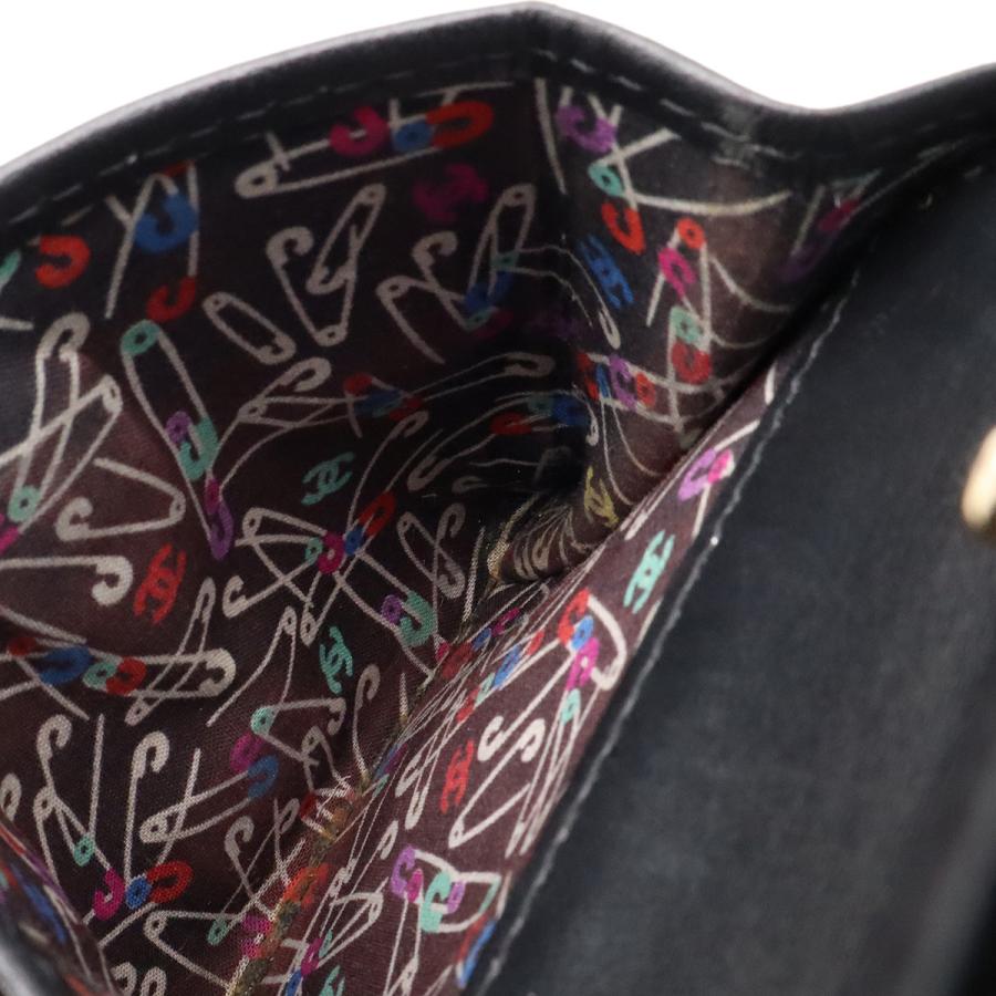 CHANEL シャネル メティエダールコレクション マトラッセ ココマーク コンパクトウォレット 2つ折財布 二つ折り キャビアスキン ブラック | CHANEL | 07