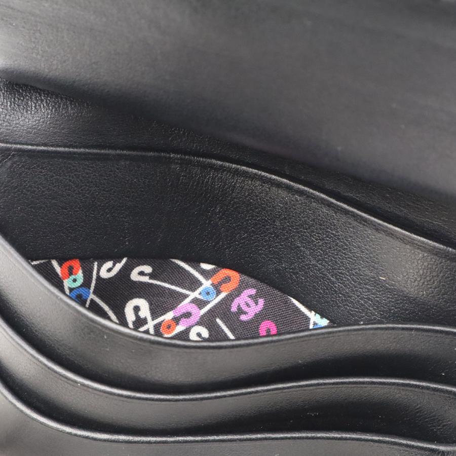 CHANEL シャネル メティエダールコレクション マトラッセ ココマーク コンパクトウォレット 2つ折財布 二つ折り キャビアスキン ブラック | CHANEL | 08