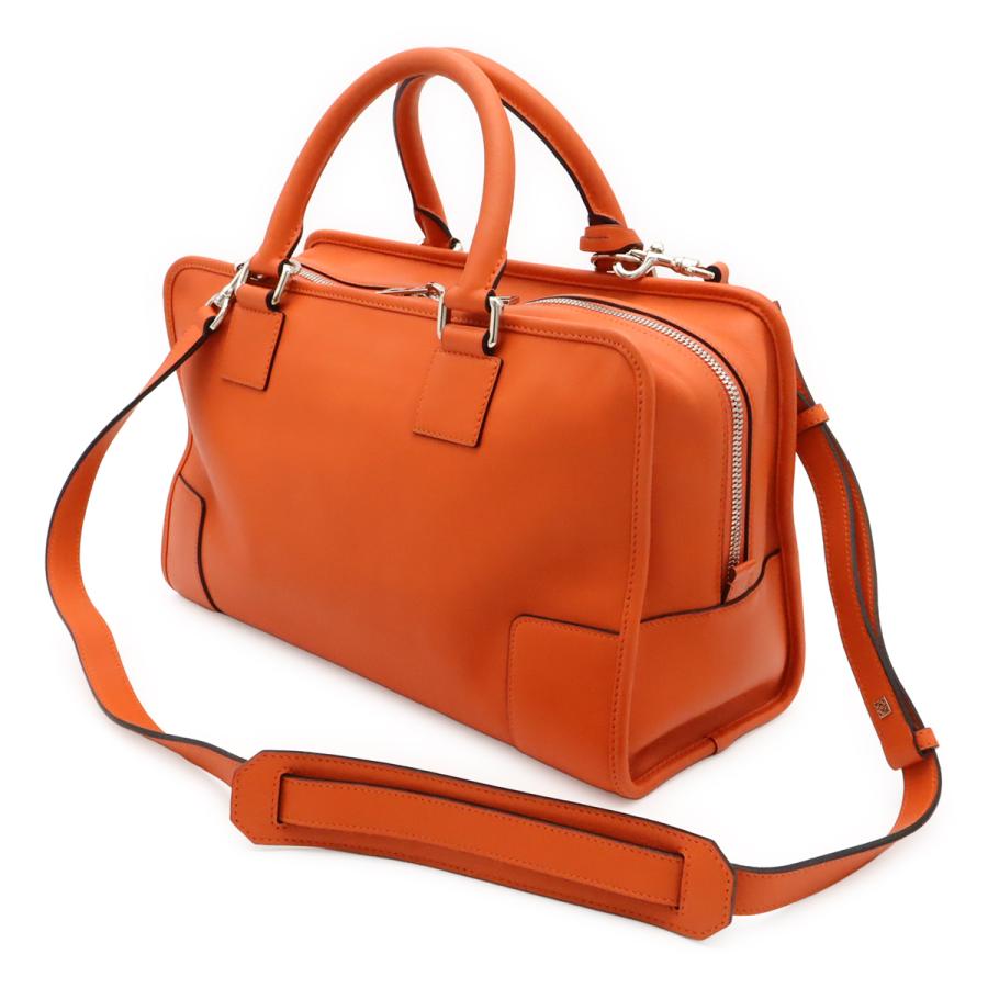 LOEWE ロエベ アマソナ36 アナグラム ハンドバッグ ミニボストンバッグ 2WAY ショルダーバッグ レザー オレンジ シルバー金具 352.79.A22 | LOEWE | 01