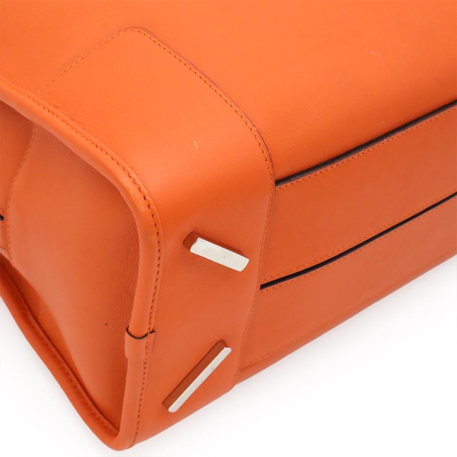 LOEWE ロエベ アマソナ36 アナグラム ハンドバッグ ミニボストンバッグ 2WAY ショルダーバッグ レザー オレンジ シルバー金具 352.79.A22 | LOEWE | 02