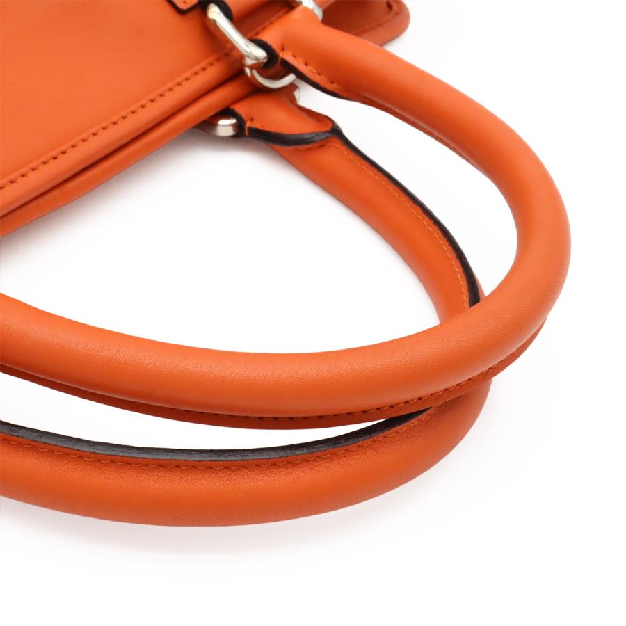 LOEWE ロエベ アマソナ36 アナグラム ハンドバッグ ミニボストンバッグ 2WAY ショルダーバッグ レザー オレンジ シルバー金具 352.79.A22 | LOEWE | 03