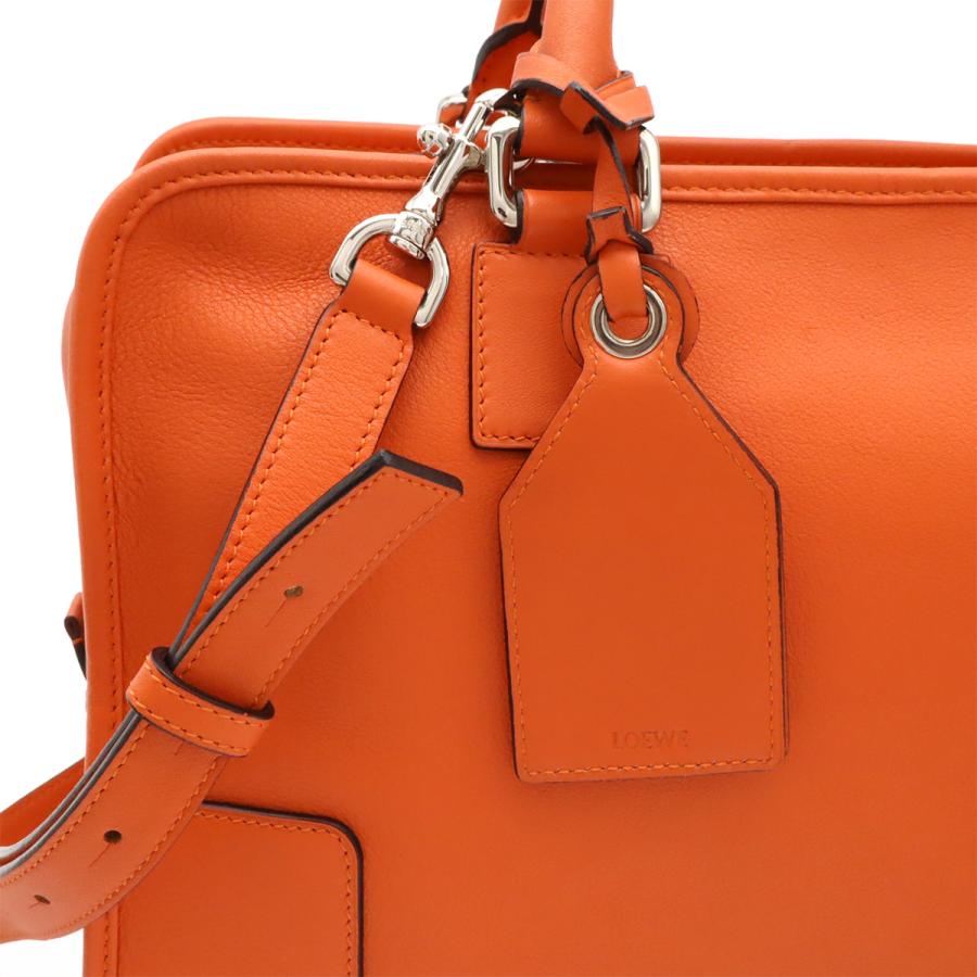 LOEWE ロエベ アマソナ36 アナグラム ハンドバッグ ミニボストンバッグ 2WAY ショルダーバッグ レザー オレンジ シルバー金具 352.79.A22 | LOEWE | 07